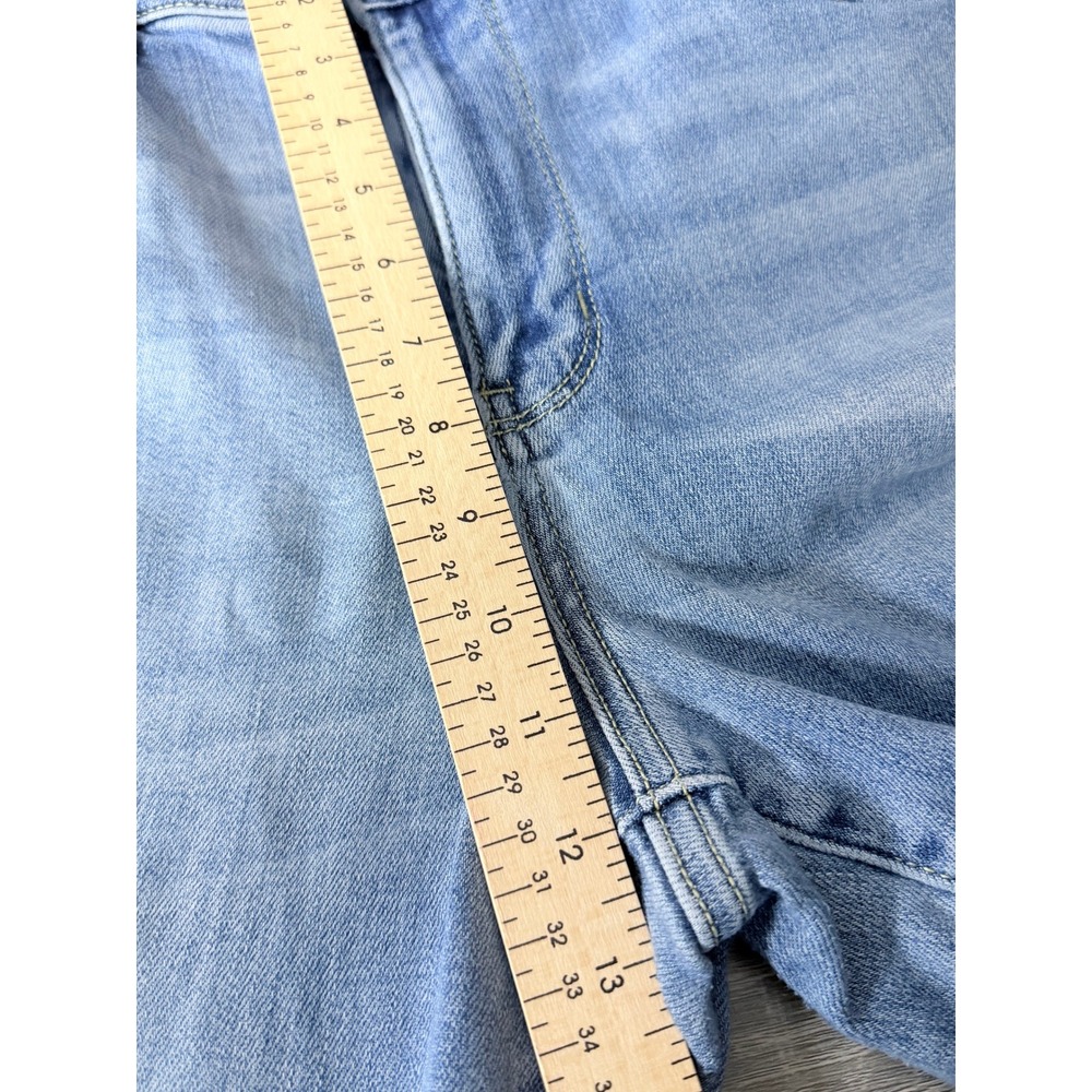 Judy Blue High Rise Wide Leg Jeans Light Wash Distressed 14W JB82407MD-PL Denim - Picture 9 of 13